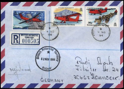 1994, Britische Gebiete in der Antarktis, 228-29, 226, Brief