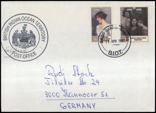 1990, Britisches Territorium im Indischen Ozean, 106-07, Brief