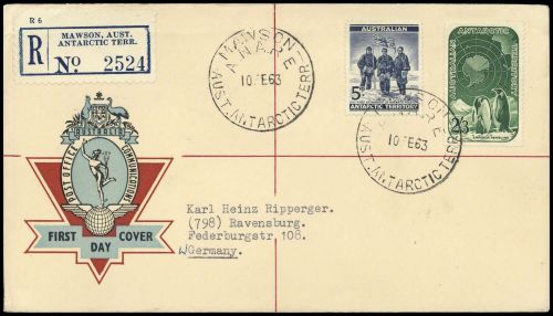 1959, Australische Gebiete in der Antarktis, 5-6, Brief