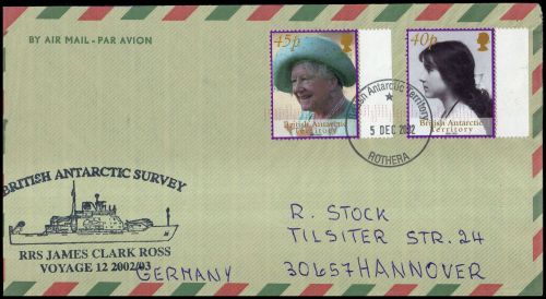 2002, Britische Gebiete in der Antarktis, 334-35, Brief