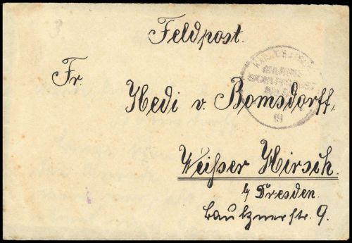 Deutsche Marine Schiffspost, Brief