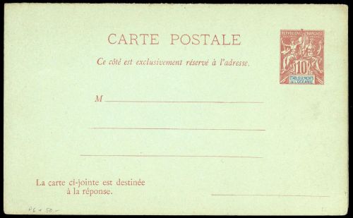 1901, Französisch Ozeanien, P 6, Brief