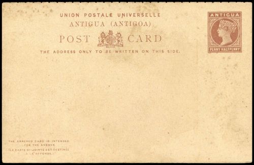 1886, Antigua und Antigua Barbuda, P 5, Brief