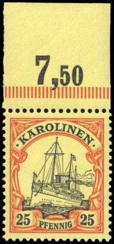 1900, Deutsche Kolonien Karolinen, 11 P OR, **