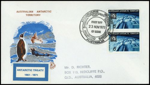 1971, Australische Gebiete in der Antarktis, 19 (2), Brief