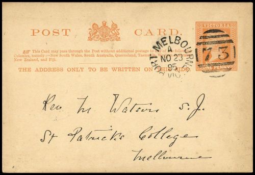 1890, Victoria, P 11 a, Brief