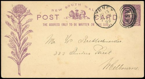 1888, Neusuedwales, P 6 b, Brief