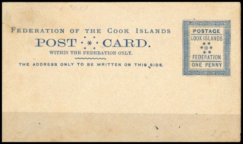 1892, Cook Inseln, P 1, Brief