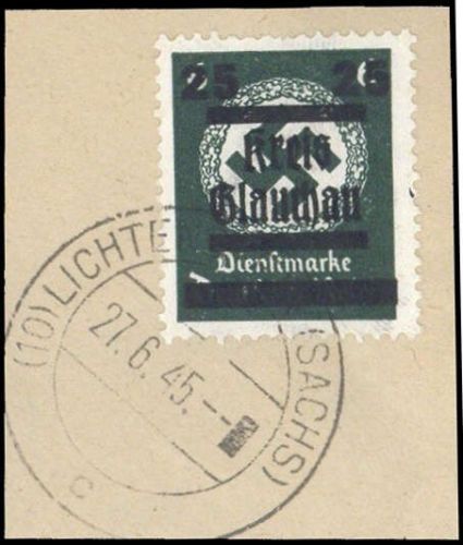 1945, Deutsche Lokalausgabe Glauchau, 32, Briefst.