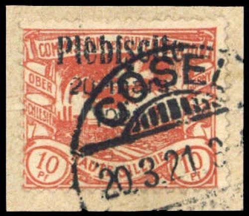 1921, Oberschlesien, 30, Briefst.