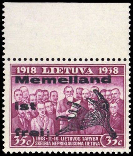 1939, Memel Lokalausgaben, III T I, **