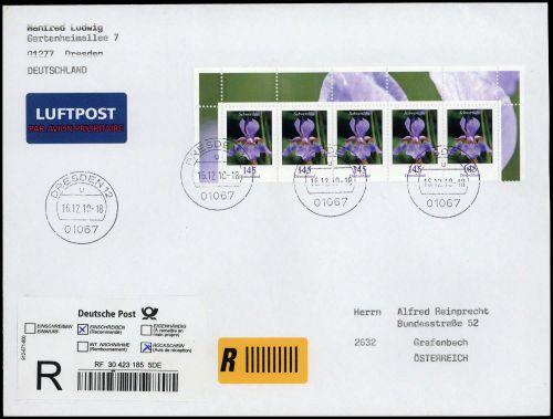 2010, Bundesrepublik Deutschland, 2507 (5), Brief
