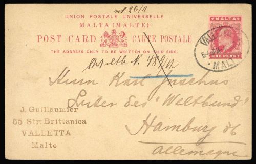 1904, Malta, P 6, Brief