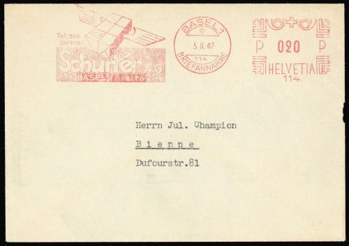 Schweiz, Brief
