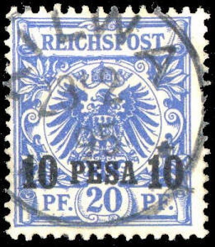 1893, Deutsche Kolonien Ostafrika, 4, gest.