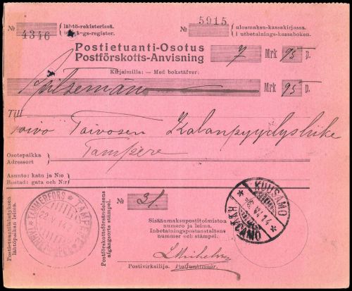 1914, Finnland, Brief