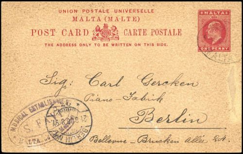 1906, Malta, P 6, Brief