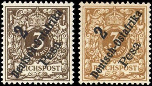 1896, Deutsche Kolonien Ostafrika, 6 (2), *