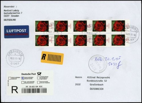 2011, Bundesrepublik Deutschland, 2669 (10), Brief