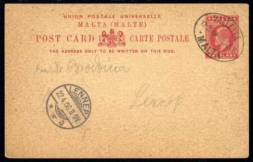 1906, Malta, P 6, Brief