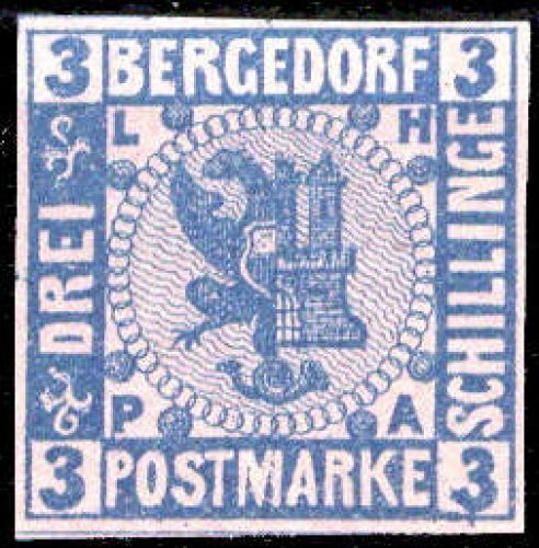 1861, Altdeutschland Bergedorf, 4, **