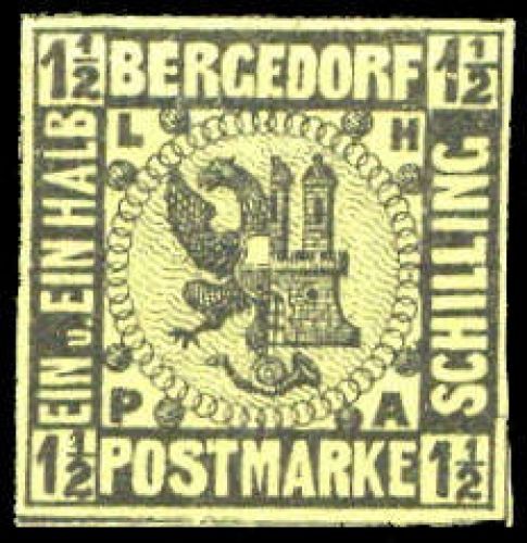 1861, Altdeutschland Bergedorf, 3, *