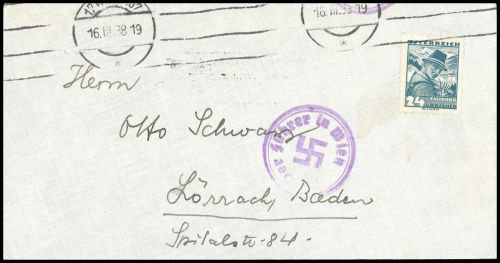 1938, Österreich Ostmark, 575, Brief