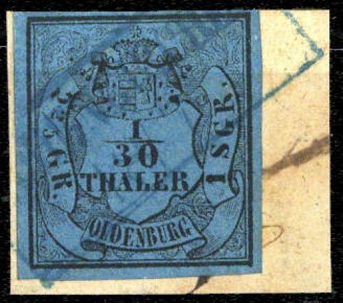 1852, Altdeutschland Oldenburg, 2 I, Briefst.