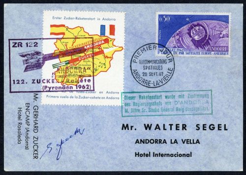 1962, Andorra Französische Post, 178, Brief