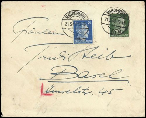 1941, Deutsche Besetzung II. WK Ukraine, 11 u.a. , Brief