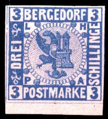 1861, Altdeutschland Bergedorf, 4 (2), **