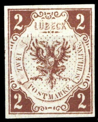 1859, Altdeutschland Lübeck, 3, (*)