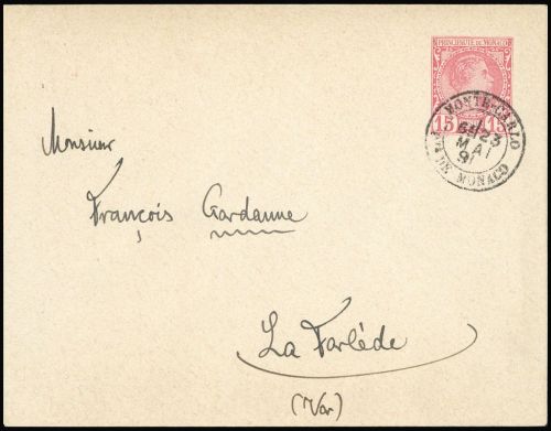 1891, Monaco, U 2 B, Brief