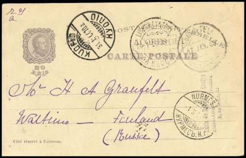 1900, Azoren, Brief