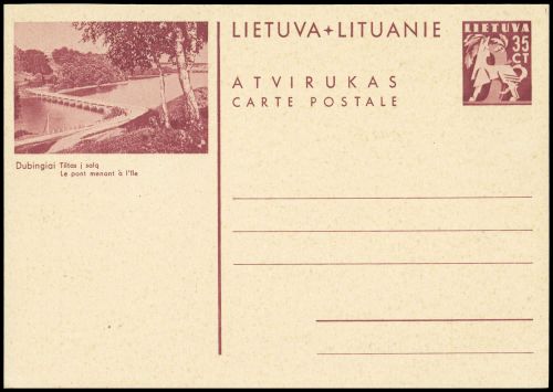 1940, Litauen, P 33 /01 Z, Brief