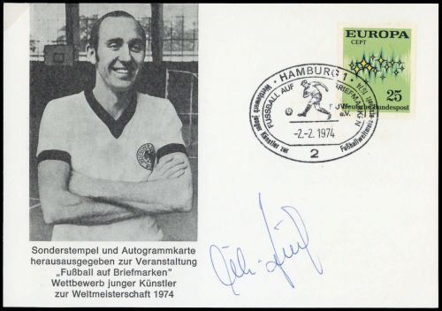 1974, Sport u. Spiel,Fussball,Berühmte Spieler, Brief