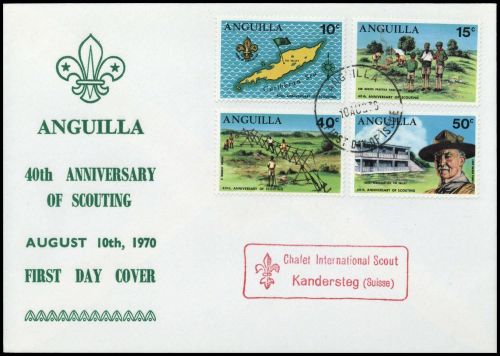 1970, Anguilla, 95-98, FDC