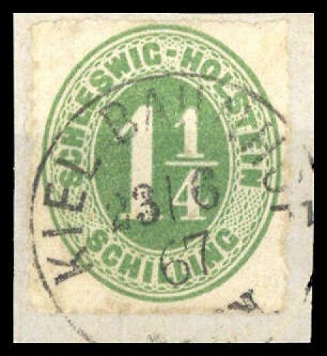 1865, Altdeutschland Schleswig Holstein, 9, Briefst.