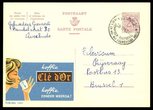 1963, Belgien, P 319 II, Brief