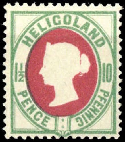 1875, Altdeutschland Helgoland, 14 e, *