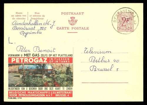 1966, Belgien, P 319 II, Brief