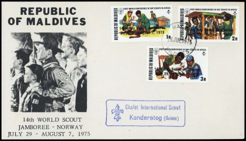 1975, Malediven, 586-88, FDC