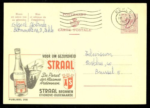 1967, Belgien, P 319 II, Brief