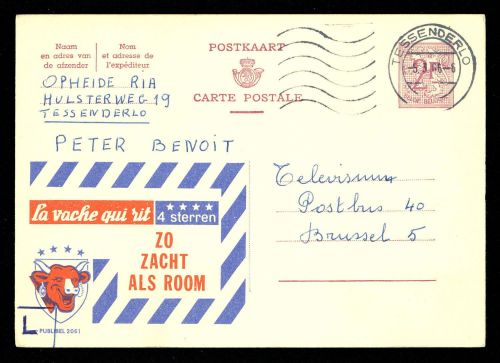 1966, Belgien, P 319 II, Brief