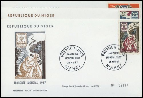 1967, Niger, 160-62, FDC