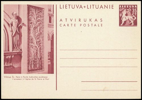 1940, Litauen, P 33 /09 Z, Brief