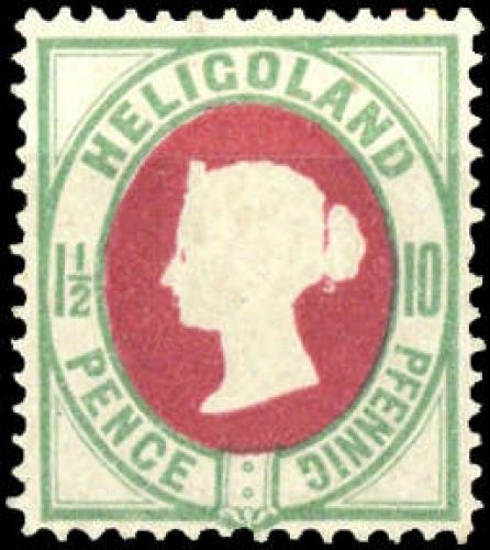 1875, Altdeutschland Helgoland, 14 e, *
