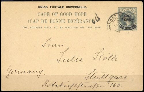 1897, Kap der Guten Hoffnung, P 12, Brief