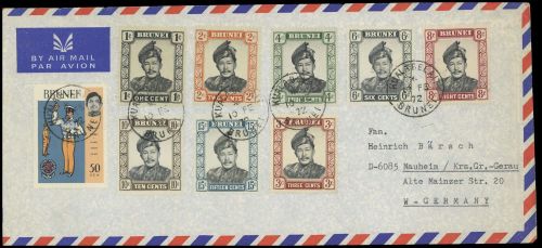 1964, Brunei, 96-102 u.a., Brief