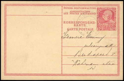 1908, Österreich Post in der Levante, P 28, Brief
